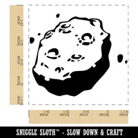 Meteorite Asteroid Space Rock Debris Square Rubber Stamp for Stamping Crafting