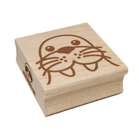 Peeking Walrus Square Rubber Stamp for Stamping Crafting