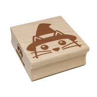 Peeking Witch Cat Halloween Square Rubber Stamp for Stamping Crafting
