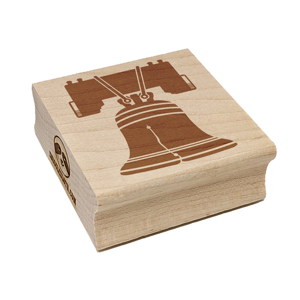 Liberty Bell Philadelphia Landmark United States of America Square Rubber Stamp for Stamping Crafting