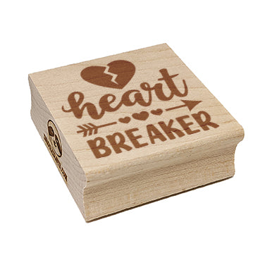 Heart Breaker Love  Valentine's Day Square Rubber Stamp for Stamping Crafting