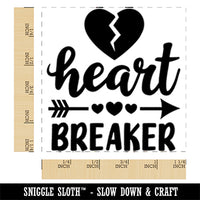 Heart Breaker Love  Valentine's Day Square Rubber Stamp for Stamping Crafting