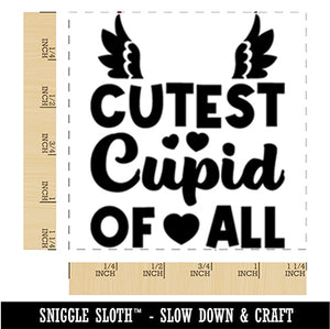 Cutest Cupid of All Valentine's Day Square Rubber Stamp for Stamping Crafting