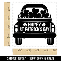 St. Patrick's Day Truck Square Rubber Stamp for Stamping Crafting