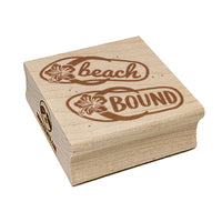 Beach Bound Sandals Flip Flops Hibiscus Square Rubber Stamp for Stamping Crafting