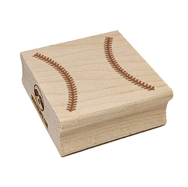 Baseball Stitches Square Rubber Stamp for Stamping Crafting