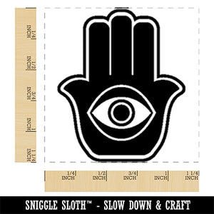 Hamsa Evil Eye Hand Ward Protection Symbol Charm Khamsa Hamesh Square Rubber Stamp for Stamping Crafting