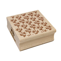Bamboo Pattern Square Rubber Stamp for Stamping Crafting