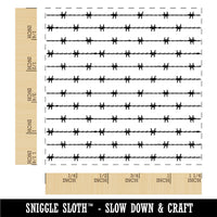 Barbed Wire Square Rubber Stamp for Stamping Crafting