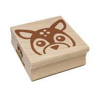 Peeking Deer Square Rubber Stamp for Stamping Crafting