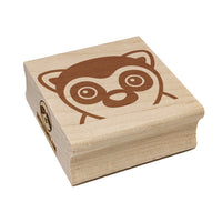 Peeking Lemur Square Rubber Stamp for Stamping Crafting