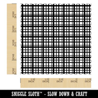 Plaid Lines Square Rubber Stamp for Stamping Crafting