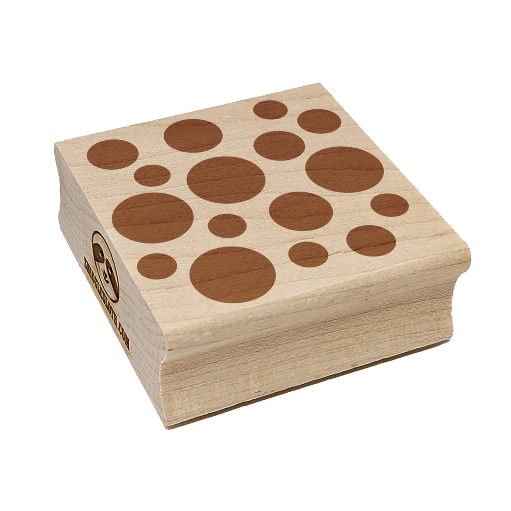 Random Spots Square Rubber Stamp for Stamping Crafting