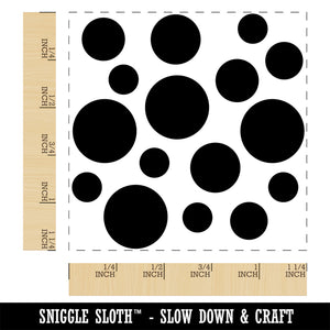 Random Spots Square Rubber Stamp for Stamping Crafting