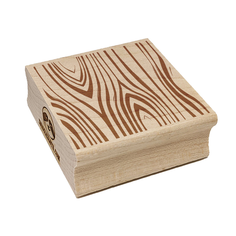 Tree Wood Grain Square Rubber Stamp for Stamping Crafting