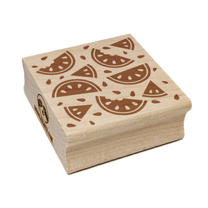 Watermelon Slices and Seeds Picnic Square Rubber Stamp for Stamping Crafting