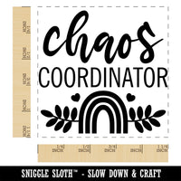 Chaos Coordinator Rainbow Square Rubber Stamp for Stamping Crafting
