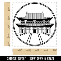 Gyeongbokgung Palace Temple South Korea Square Rubber Stamp for Stamping Crafting