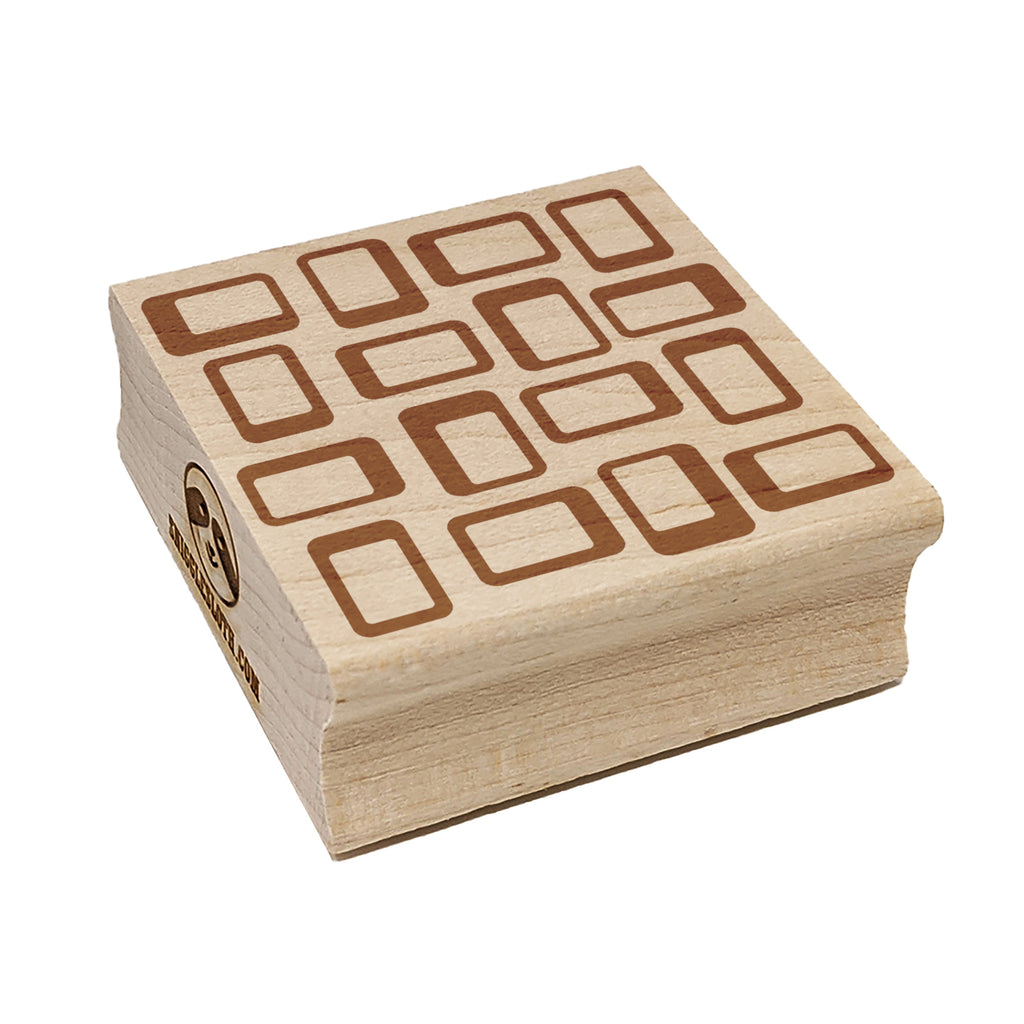 Midcentury Squares Rectangles Square Rubber Stamp for Stamping Crafting