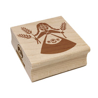 Motanky Motanka Doll Holding Wheat Stems Ukraine Square Rubber Stamp for Stamping Crafting