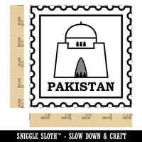 Pakistan Travel Mazar-e-Quaid Jinnah Mausoleum Square Rubber Stamp for Stamping Crafting
