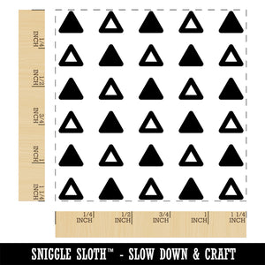 Scandinavian Alternating Triangles Square Rubber Stamp for Stamping Crafting