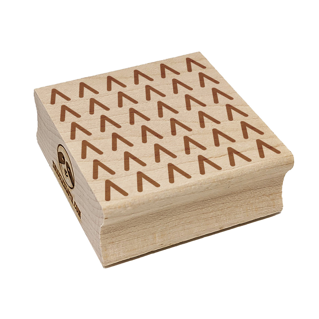 Scandinavian Elements Simplistic Trees Square Rubber Stamp for Stamping Crafting