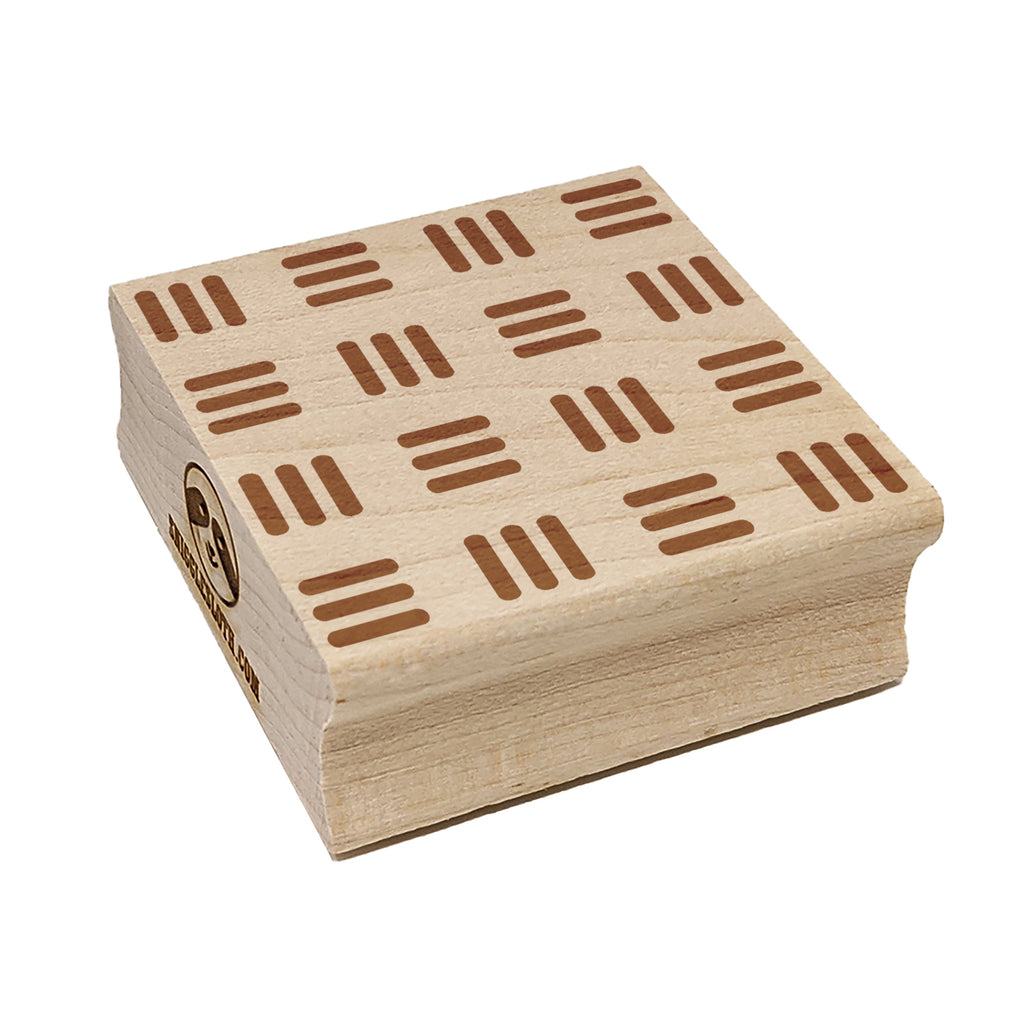 Simplistic Mudcloth Pattern Square Rubber Stamp for Stamping Crafting