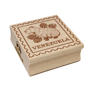 Venezuela Travel Friendly Capybara Square Rubber Stamp for Stamping Crafting