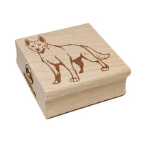 Dingo Australian Wild Dog Square Rubber Stamp for Stamping Crafting