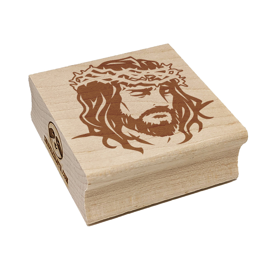 Jesus Christ Religious Christian Cross God Square Rubber Stamp for Stamping Crafting