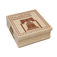 Liberty Bell Philadelphia Pennsylvania Travel Square Rubber Stamp for Stamping Crafting