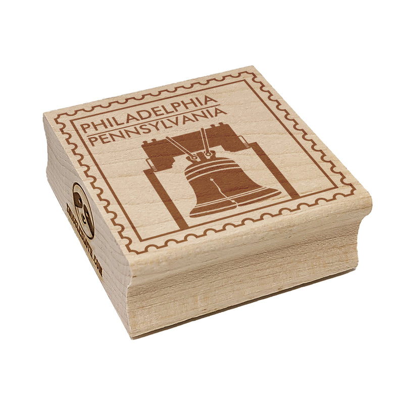 Liberty Bell Philadelphia Pennsylvania Travel Square Rubber Stamp for Stamping Crafting