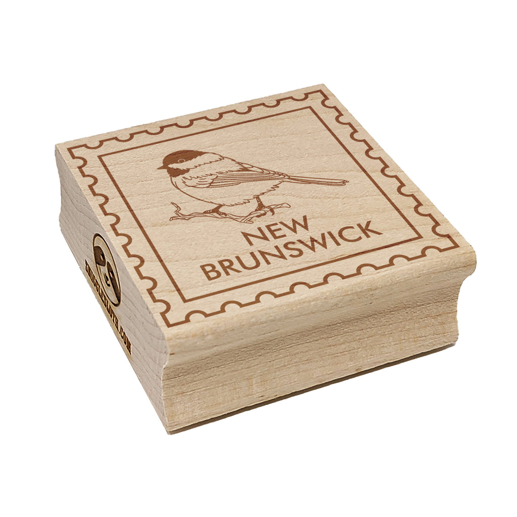 New Brunswick Canada Destination Travel Square Rubber Stamp for Stamping Crafting