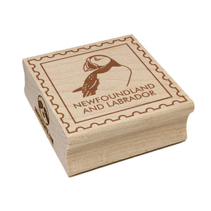 Newfoundland and Labrador Canada Destination Travel Square Rubber Stamp for Stamping Crafting