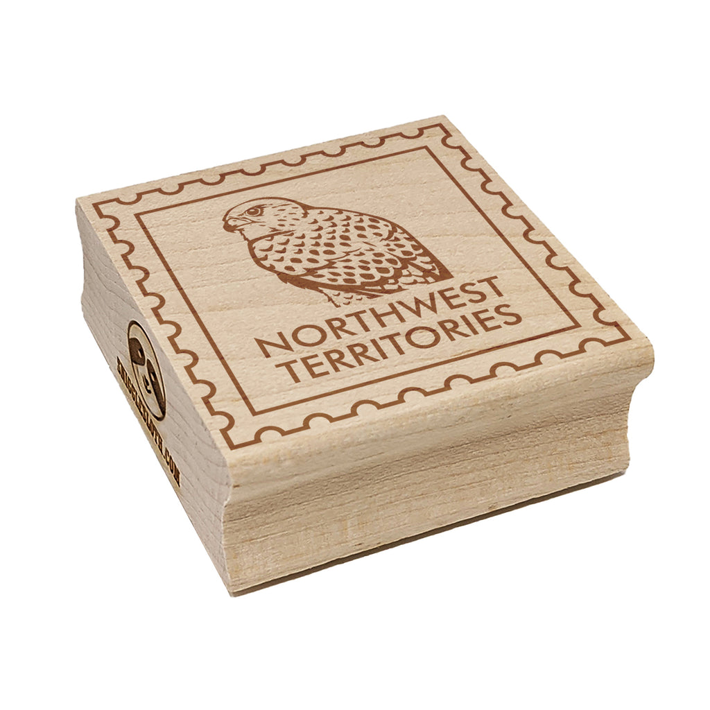 Northwest Territories Canada Destination Travel Square Rubber Stamp for Stamping Crafting