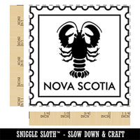 Nova Scotia Canada Destination Travel Square Rubber Stamp for Stamping Crafting