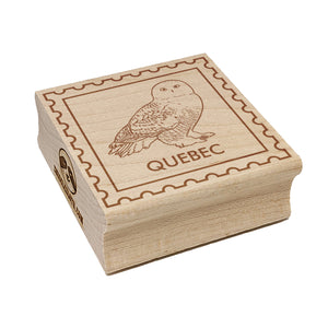 Quebec Canada Destination Travel Square Rubber Stamp for Stamping Crafting