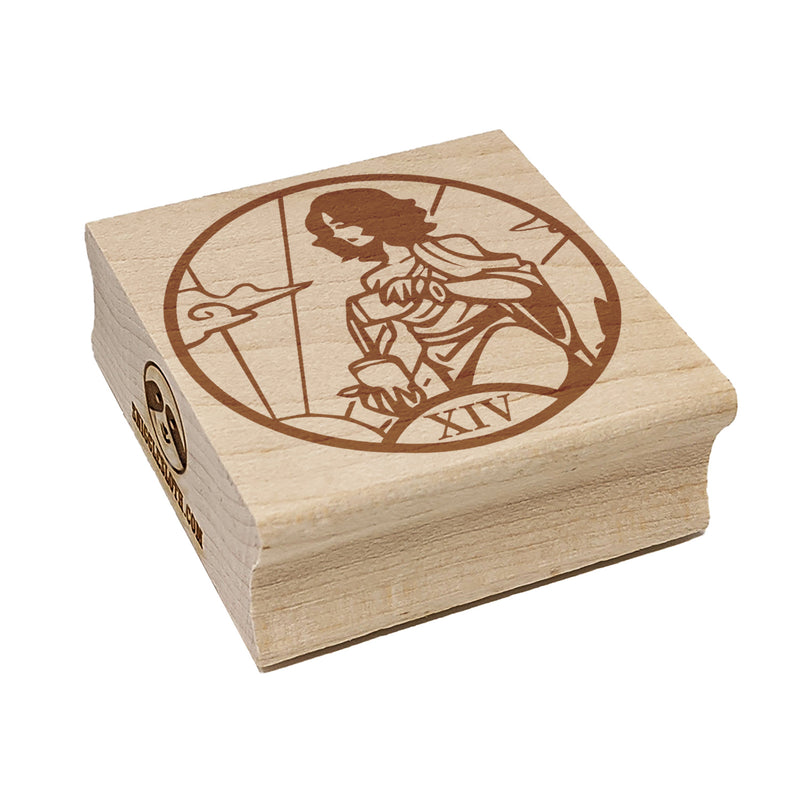 Temperance Tarot Major Arcana Square Rubber Stamp for Stamping Crafting