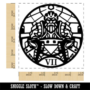 The Chariot Tarot Major Arcana Square Rubber Stamp for Stamping Crafting