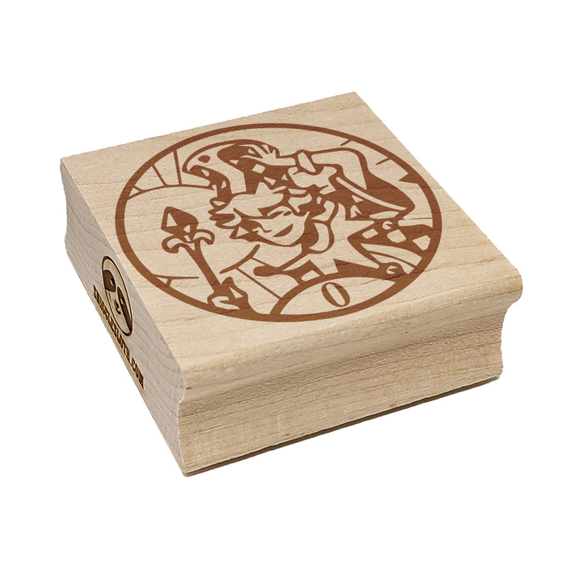 The Fool Tarot Major Arcana Square Rubber Stamp for Stamping Crafting