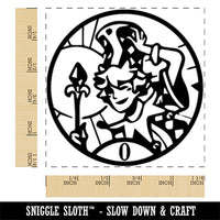 The Fool Tarot Major Arcana Square Rubber Stamp for Stamping Crafting