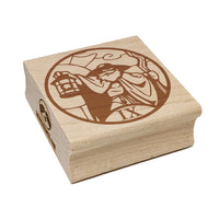 The Hermit Tarot Major Arcana Square Rubber Stamp for Stamping Crafting