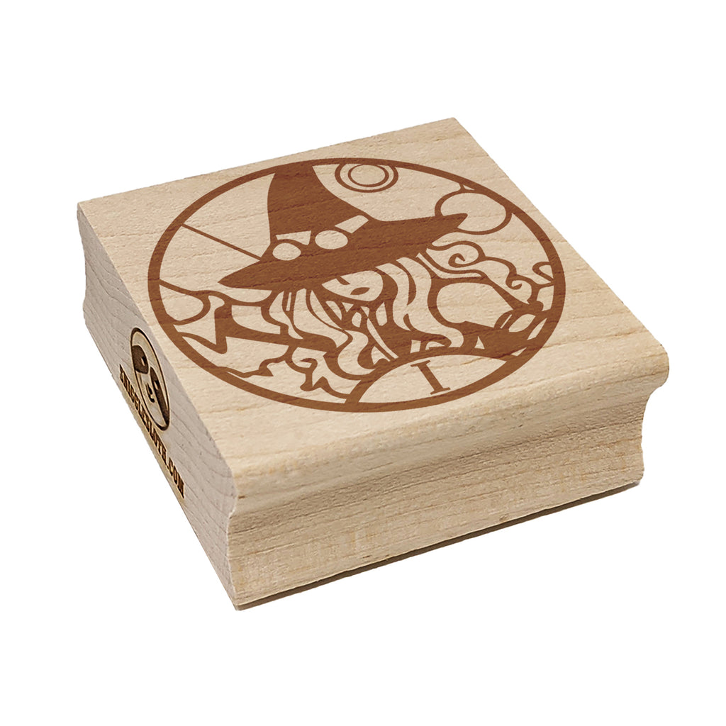 The Magician Tarot Major Arcana Square Rubber Stamp for Stamping Crafting