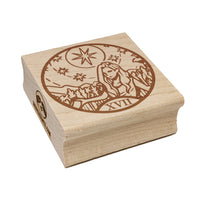 The Star Tarot Major Arcana Square Rubber Stamp for Stamping Crafting