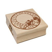 The Sun Tarot Major Arcana Square Rubber Stamp for Stamping Crafting