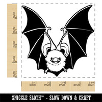 Adorable Long Eared Bat Square Rubber Stamp for Stamping Crafting