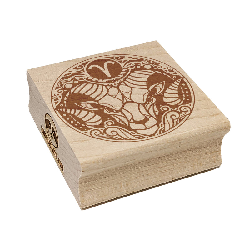 Aries Astrological Zodiac Sign Horoscope Square Rubber Stamp for Stamping Crafting