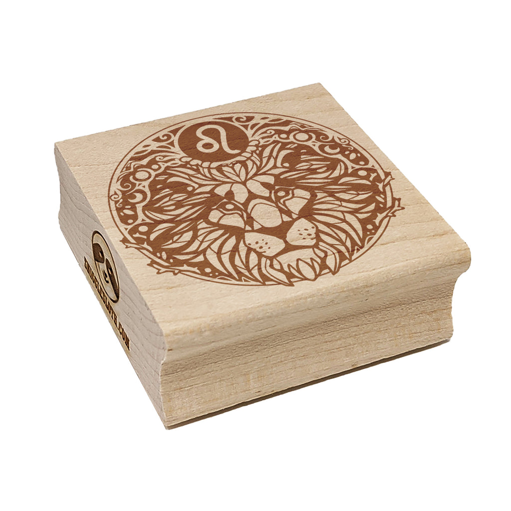 Leo Astrological Zodiac Sign Horoscope Square Rubber Stamp for Stamping Crafting