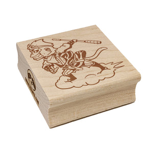 Monkey King Son Goku Nimbus Cloud Square Rubber Stamp for Stamping Crafting
